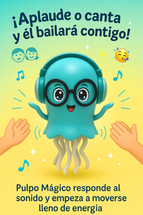 JUGUETE PULPO MAGICO BAILARIN