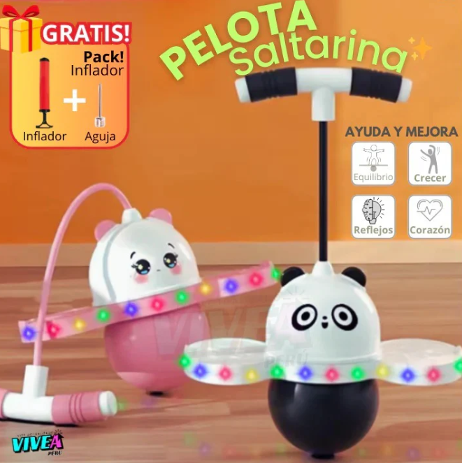 PELOTA SALTARIN CON LUCES LED